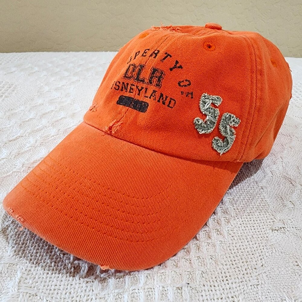 Property of Disneyland DLR 55th Anniversary Orange Adult Baseball Ball Cap Hat